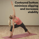 5mm Thick Non-Slip Yoga Mat for Home Workout, Pilates and Exercise, Lightweight & Portable with Comfortable Support for All Levels